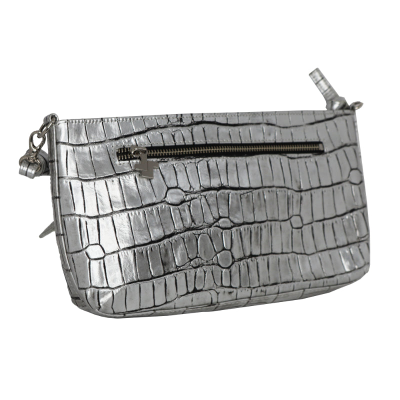JETSETTER Tribeca Crossbody Bag シルバー バッグ – JETSETTER